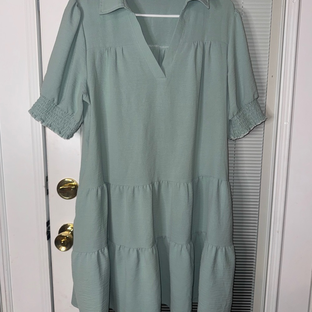 Chic Sage Green Midi Dress